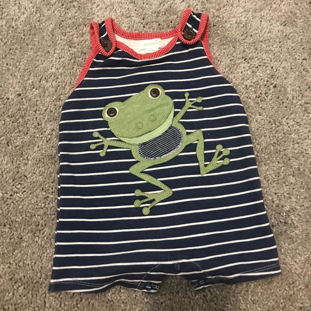 Mud pie frog romper